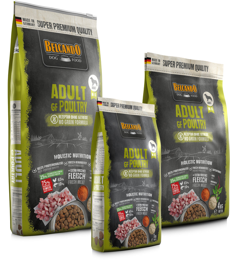 BELCANDO ADULT GF POULTRY ドライフード 800g×6 BELCANDO Adult GF Poultry – Belcando Dog Food Ireland